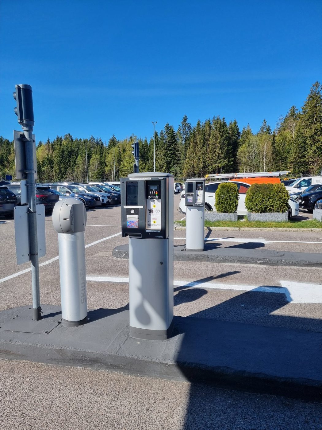 Betalingsterminal med kortleser ved utkjøringen hos TP365